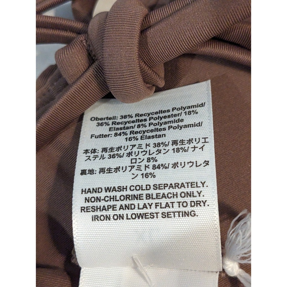 J. Crew Mira Bikini Top Classic Sculpt sz XL Smoky Willow Wood CJ786 NWT - Picture 7 of 16